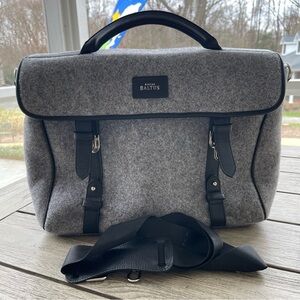 Atelier Baltic Gray Wool Felt Messenger Bag